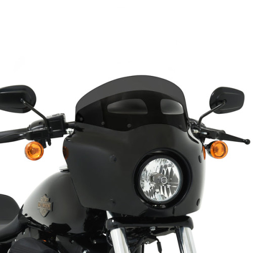 PartzBiz HD: 3469805-Memphis Shades 7” Dark Smoke Road Warrior Vented Windshield Wind Screen Harley