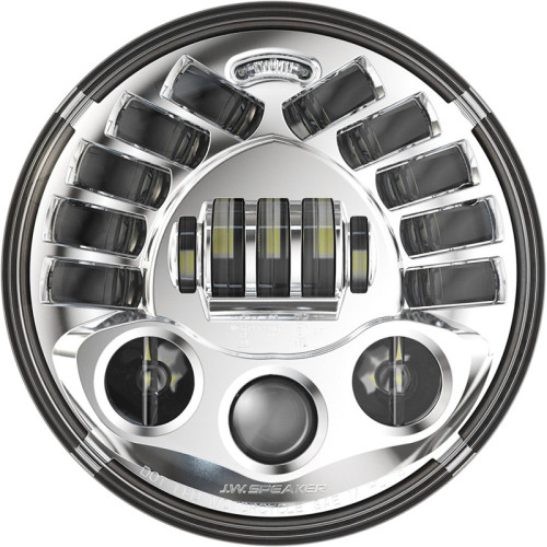 PartzBiz HD: -Custom Dynamics Chrome 7 Adaptive Headlamp LED 5000k Indian Touring 15-21