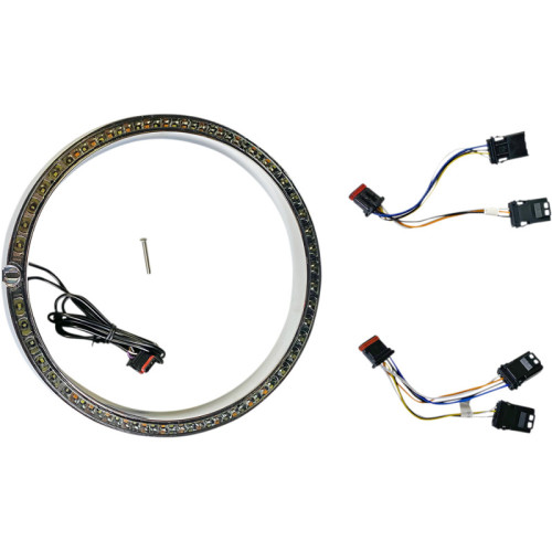 PartzBiz HD: -Custom Dynamics Standard LED Turn Signal Black Ring Trim Harley Touring 06-13 PB-7TR-AW-2B electra road street glide king best for buy davidson flh flt amber light indicator built in plug n play 2001-2307 2001-2308 2001-2309 2001-2310 2001-2311 2001-2312 