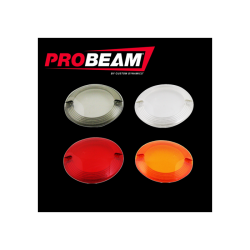 PartzBiz HD PB-F-LENS-AMBER - Amber ProBeam Flat Turn Signal Lenses