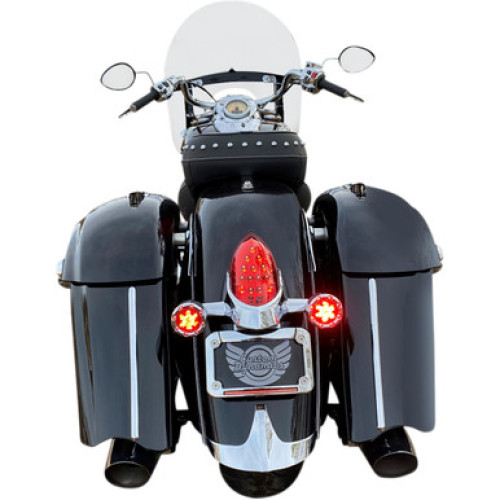 PartzBiz HD: -Custom Dynamics ProBeam Red Lens cHROME Dynamic Ringz LED Turn Signals 14-19 Indian springfield roadmaster 2020-1742 20201742 PartzBiz HD: -Custom Dynamics ProBeam Red Lens cHROME Dynamic Ringz LED Turn Signals 14-19 Indian springfield roadmaster 2020-1742 20201742