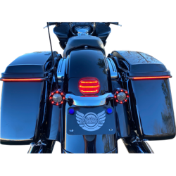 PartzBiz HD PB-MINITL-BCM-R - Custom Dynamics ProBeam Red Mini Add-On LED Taillight Brake Harley Touring 14-Up brake stop indicator new replacement upgrade bagger dresser PartzBiz HD PB-MINITL-BCM-R - Custom Dynamics ProBeam Red Mini Add-On LED Taillight Brake Harley Touring 14-Up brake stop indicator new replacement upgrade bagger dresser