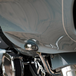 PartzBiz HD PB-RG-TS-15-B - Custom Dynamics PB-RG-TS-15-B Gloss Black ProBEAM สัญญาณไฟเลี้ยว Harley FLTR 15-Up สุดยอดการอัพเกรดระบบไฟใหม่ ไฟ LED ทดแทน bagger dresser