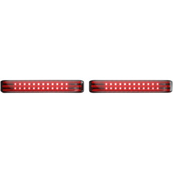 PartzBiz HD PB-SB-SS8-CS - Custom Dynamics PB-SB-SS8-CS กระเป๋าข้าง Chrome/Smoked LED Accent Light 10-13 CVO | PB-SB-SS8-CS