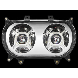 PartzBiz HD PG-RG-C - Custom Dynamics ProGLOW Double-X LED Headlight Chrome Harley Road Glide FLTR 15+ PartzBiz HD PG-RG-C - Custom Dynamics ProGLOW Double-X LED Headlight Chrome Harley Road Glide FLTR 15+