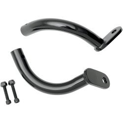 PartzBiz HD S77-0137B - สีดำ Rick Doss Saddlebag Guard Eliminator Support Bracket Harley Electra 97-08