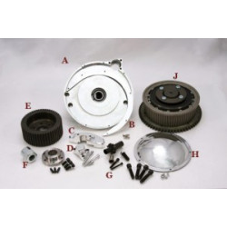 PartzBiz HD SHS-600 - BDL 2” Shorty Open Belt Drive Primary Kit 1970-1978 Harley Shovelhead Big Twin PartzBiz HD SHS-600 - BDL 2” Shorty Open Belt Drive Primary Kit 1970-1978 Harley Shovelhead Big Twin