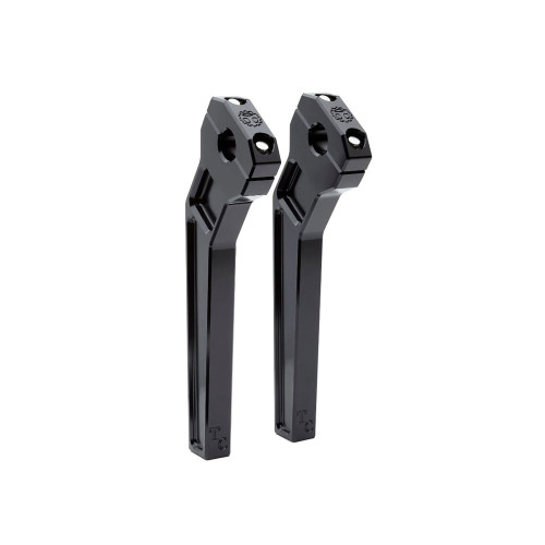 PartzBiz HD: 3483877-Todd’s Cycle Black 10” Rise Pullback Handlebar Riser Kit 1-1/8” Clamping Harley