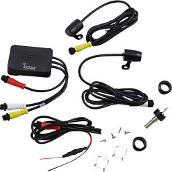 PartzBiz HD TE-DVR-PS - Saddle Tramp กล้องคู่กันน้ำ Dash Cam DVR Kit 1080p 30 FPS Universal