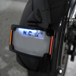 PartzBiz HD TF05-HD-C - Custom Dynamics Chrome Radius LED License Plate Tag Frame 97-13 Harley Softail bagger dresser custom motorcycle upgrade turn bake lights PartzBiz HD TF05-HD-C - Custom Dynamics Chrome Radius LED License Plate Tag Frame 97-13 Harley Softail bagger dresser custom motorcycle upgrade turn bake lights