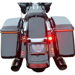 PartzBiz HD TF05-SS6-C - Custom Dynamics Chrome Radius LED License Plate Tag Frame 10-13 Harley FLH FLT bagger dresser custom motorcycle upgrade turn bake lights PartzBiz HD TF05-SS6-C - Custom Dynamics Chrome Radius LED License Plate Tag Frame 10-13 Harley FLH FLT bagger dresser custom motorcycle upgrade turn bake lights