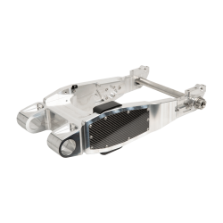 PartzBiz HD TM-3210 - Trask Assault Race Swing Arm Raw Billet Aluminium แต่ละชิ้นสำหรับ Harley Touring 02-08