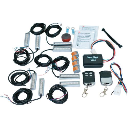 PartzBiz HD: -Custom Dynamics TMWZ02BM6 Full Motorcycle LED Super Light Kit w/ Bluetooth | TMWZ02BM6