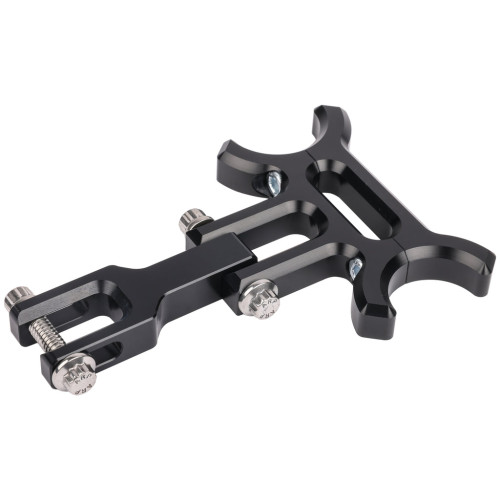 PartzBiz HD: 3488551-Thrashin Speedometer Holeshot Gauge Relocation Bracket Black Aluminum Harley PartzBiz HD: 3488551-Thrashin Speedometer Holeshot Gauge Relocation Bracket Black Aluminum Harley