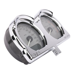 PartzBiz HD TSC-2707-3 - Thrashin Speedometer Gauge Relocation Kit Chrome CF Aluminium Harley FLRT 2015+ PartzBiz HD TSC-2707-3 - Thrashin Speedometer Gauge Relocation Kit Chrome CF Aluminium Harley FLRT 2015+