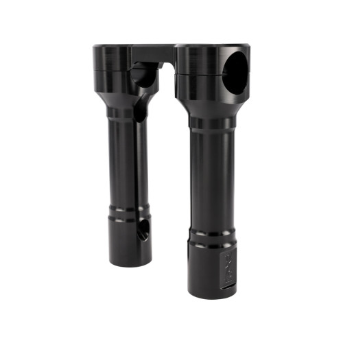 PartzBiz HD: 3492419-Thrashin’ Hole Shot Risers 6” Black Aluminum Pair Top Clamp 1” dia OE Harley