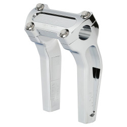 PartzBiz HD TSC-6525-3 - Thrashin‚' OG Risers 6.5‚” แคลมป์บนคู่อะลูมิเนียมโครเมียม 1‚” Harley Softail 18-21