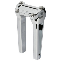 PartzBiz HD TSC-8025-3 - Thrashin‚' OG Risers 8‚” แคลมป์บนคู่ตัดเกจโครเมียม 1‚” Harley Softail 18-21
