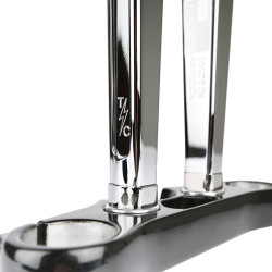 PartzBiz HD TSC-9800-3 - Thrashin‚' Riser Extensions Spacers 1/2‚” ชุดคู่โครเมียม Billet Aluminium Harley