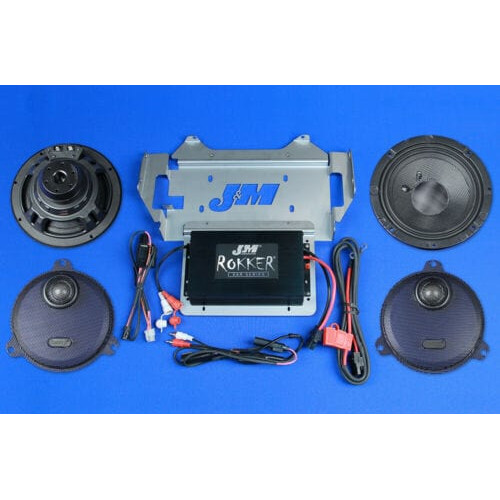 PartzBiz HD: 3449580-J&M Corp Rokker XXR Extreme 400w 2-Speaker Amplifier Installation Kit 14-20 FLHX