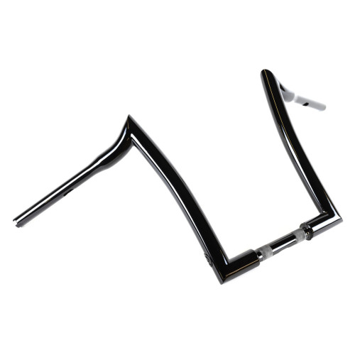 PartzBiz HD: 3487227-Factory 47 Classic 47 Ape Hanger แฮนด์บาร์ 14‚” 1-1/4‚” Harley Softail Dyna สีดำ