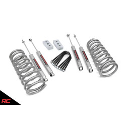 PartzBiz HD RT-343.20 - 03-13 Dodge Ram 2500 3500 Diesel 4WD 3 ” Rough Country Lift Kit N3 Shocks 343.20 Cummins Lifted Suspension Uograde Best New Coil Springs Shocks Blocks Front Rear sxt tradesman laramie long bighorn 4x4 offroad