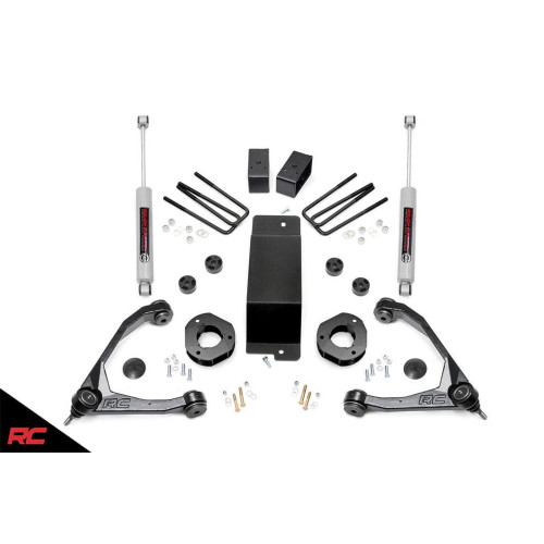 PartzBiz HD: 4425311-07-16 Chevrolet GMC 1500 4WD 3.5 ” Rough Country Lift Kit - เหล็กหล่อ RC 19431 Best New Front Rear Suspension Upgrade Shocks Control Arms Spacers Blocks Axle N3 4x4 Denali LS High Country Z71 PartzBiz HD: 4425311-07-16 Chevrolet GMC 1500 4WD 3.5 ” Rough Country Lift Kit - เหล็กหล่อ RC 19431 Best New Front Rear Suspension Upgrade Shocks Control Arms Spacers Blocks Axle N3 4x4 Denali LS High Country Z71