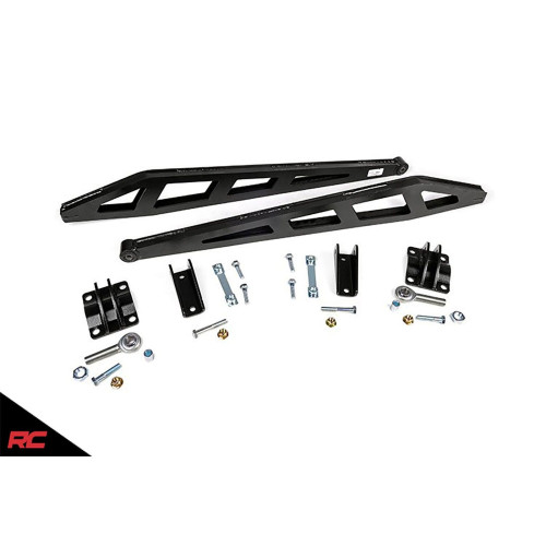 PartzBiz HD: 4425312-07-18 Chevrolet Silverado GMC Sierra 1500 Rough Country Traction Bar Kit [1069] 4WD 4X4 เพลาล้อหลังบันไดบาร์โครงช่วงล่าง Bolt On Best New Upgrade LS Denali