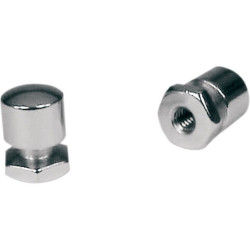 PartzBiz HD MD78032 - มัสแตง Chrome Solo Mounting Nuts Bolts 78032 สำหรับ Harley