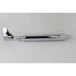 PartzBiz HD VT30-0611 - 24 ” Cigar Style Chrome Slip On Muffler พร้อมปลายหาง Bronx Harley FL 41-57