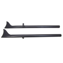 PartzBiz HD VT30-3052 - 36" Fishtail Drag Pipe Slip-On Exhaust Set Black Indian Chief Models 15-Up PartzBiz HD VT30-3052 - 36" Fishtail Drag Pipe Slip-On Exhaust Set Black Indian Chief Models 15-Up