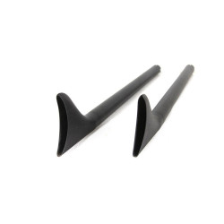 PartzBiz HD VT30-0959 - 36" Straight Fishtail Slip-On Mufflers Extension Set Black Harley Custom Chopper PartzBiz HD VT30-0959 - 36" Straight Fishtail Slip-On Mufflers Extension Set Black Harley Custom Chopper