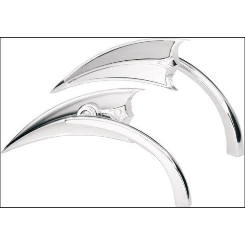 PartzBiz HD: 4425167-Arlen Ness Micro Chrome Scoop Left Side Mirror Harley or Metric EACH | 13-060 PartzBiz HD: 4425167-Arlen Ness Micro Chrome Scoop Left Side Mirror Harley or Metric EACH | 13-060