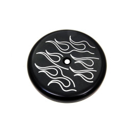 PartzBiz HD VT34-1459 - 8" Black Ball Milled Flame Air Cleaner Cover Harley & Custom PartzBiz HD VT34-1459 - 8" Black Ball Milled Flame Air Cleaner Cover Harley & Custom