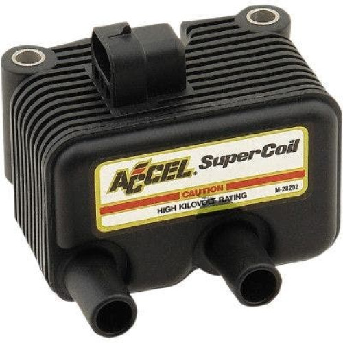 PartzBiz HD: 4425127-Accel 140409 Black Super Coil Performance Ingition Coil สำหรับ 99-06 Twin Cam Carb | 140409 PartzBiz HD: 4425127-Accel 140409 Black Super Coil Performance Ingition Coil สำหรับ 99-06 Twin Cam Carb | 140409