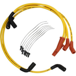 PartzBiz HD DS21040327 - Accel 171116-Y สายหัวเทียนสีเหลือง 8 มม. Harley Milwaukee Eight Touring 17-Up