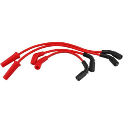 PartzBiz HD 171117-R - Accel 171117-R Custom 8mm Red Spark Plug ชุดสายไฟ 18-19 Harley Softail Milwaukee-8 M8 2104-0333 21040333