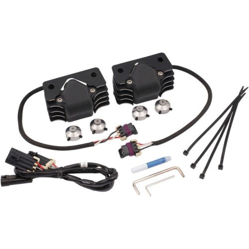 PartzBiz HD: 4425078-Accel Black Finish Stealth Supercoil Super Coil Harley Sportster XL 07-16 | 140414B PartzBiz HD: 4425078-Accel Black Finish Stealth Supercoil Super Coil Harley Sportster XL 07-16 | 140414B