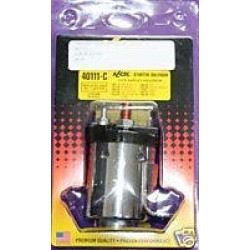 PartzBiz HD 40111C - โซลินอยด์สตาร์ท Accel Chrome สำหรับ Harley 65-88 | 40111C