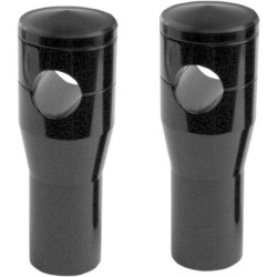 PartzBiz HD DS06021205 - Accutronix Black 4 ” ไรเซอร์อลูมิเนียม Billet แบบกำหนดเอง 1 ” แฮนด์ FXSTS Triple Fit