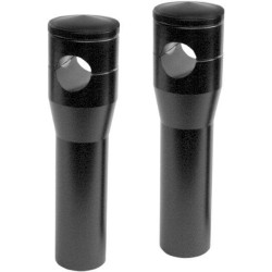 PartzBiz HD DS06021206 - Accutronix Black 6 ” ไรเซอร์อลูมิเนียม Billet แบบกำหนดเอง 1 ” แฮนด์ FXSTS Triple Fit