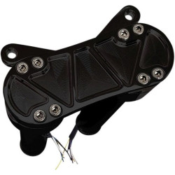 PartzBiz HD DS06021197 - Accutronix Black Bandit 12” ไรเซอร์แบบเกลียวพร้อมอะแดปเตอร์เมาท์เกจ 1-1/8 แคลมป์