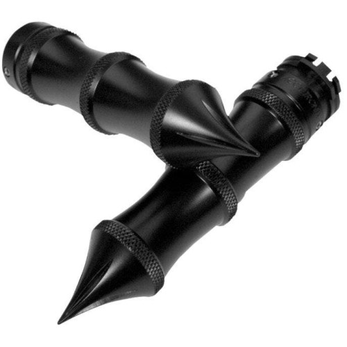 PartzBiz HD: 4425046-Accutronix Black Knurled Diamond Custom 1” ปลอกแฮนด์ Harley Cable Throttle