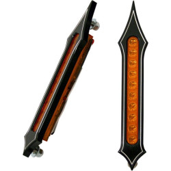 PartzBiz HD DS20401754 - Accutronix Black Tribal Slotted Amber Lens LED กระเป๋าข้างรถมีไฟเลี้ยวเบรค | BL02-LSN PartzBiz HD DS20401754 - Accutronix Black Tribal Slotted Amber Lens LED กระเป๋าข้างรถมีไฟเลี้ยวเบรค | BL02-LSN