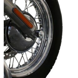 PartzBiz HD DS02141982 - Accutronix Chrome 25mm Elite Front Axle Cap Harley Touring Softail Dyna 07-Up PartzBiz HD DS02141982 - Accutronix Chrome 25mm Elite Front Axle Cap Harley Touring Softail Dyna 07-Up
