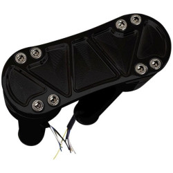 PartzBiz HD DS06021192 - Accutronix Black Bandit 10” ไรเซอร์แบบเกลียวไม่มีอะแดปเตอร์เมาท์เกจ 1-1/8 แคลมป์