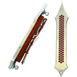 PartzBiz HD DS20401541 - Accutronix Chrome Tribal Drilled เลนส์สีแดง LED กระเป๋าข้างรถมีไฟเลี้ยวเบรค | BL01-แอลดีซี PartzBiz HD DS20401541 - Accutronix Chrome Tribal Drilled เลนส์สีแดง LED กระเป๋าข้างรถมีไฟเลี้ยวเบรค | BL01-แอลดีซี