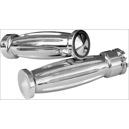 PartzBiz HD: 4425035-Accutronix Custom Gothic Diamond Style Chrome Hand Grips for Harley Cable Throttle PartzBiz HD: 4425035-Accutronix Custom Gothic Diamond Style Chrome Hand Grips for Harley Cable Throttle