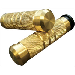 PartzBiz HD DS06301124 - Accutronix มือจับทองเหลืองแบบมีร่องแบบกอธิคแบบกำหนดเองสำหรับ Harley Throttle By Wire