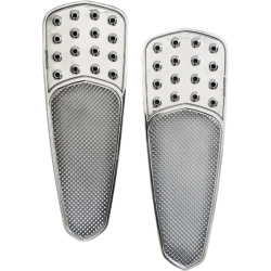 PartzBiz HD DS16211049 - Accutronix FBF01-KDTC พื้นหน้า Chrome Drilled TearDrop Harley 84-Up